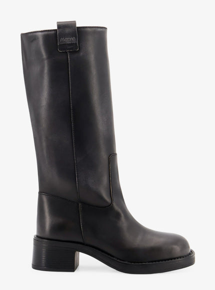 Alohas Sajan Leather Boots Black