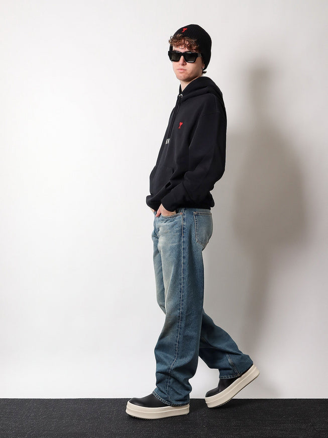 Ami Paris Hooded Cotton Sweatshirt