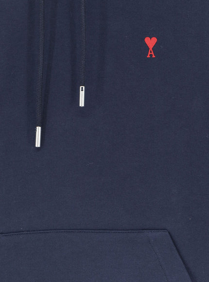 Ami Paris Hooded Cotton Sweatshirt