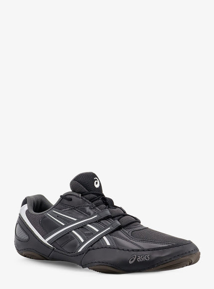 Asics Hypersync Mesh And Leather Sneakers With Embroidered Logo