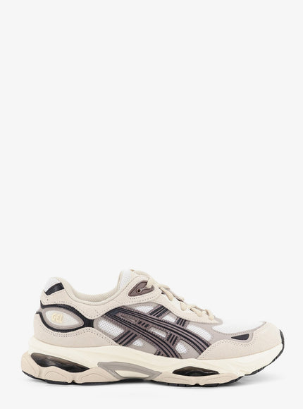Asics Gel-Nyc 2.0 Sneakers In Mesh And Suede Whiteoatmeal