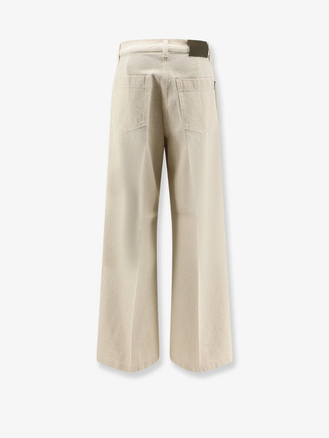 Aspesi Denim Trousers With Back Logo Patch