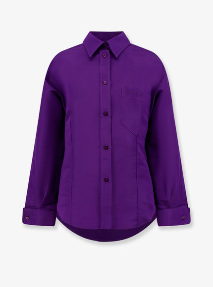 Balenciaga Silk Shantung Shirt Purple