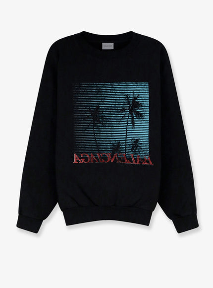 Balenciaga Cotton Sweatshirt Black