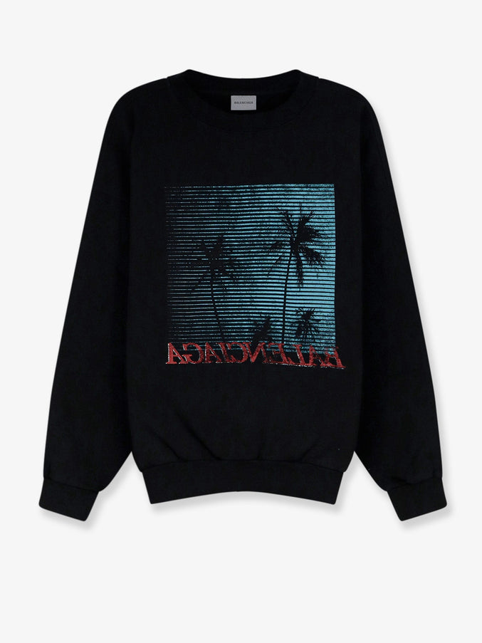 Balenciaga Cotton Sweatshirt Black