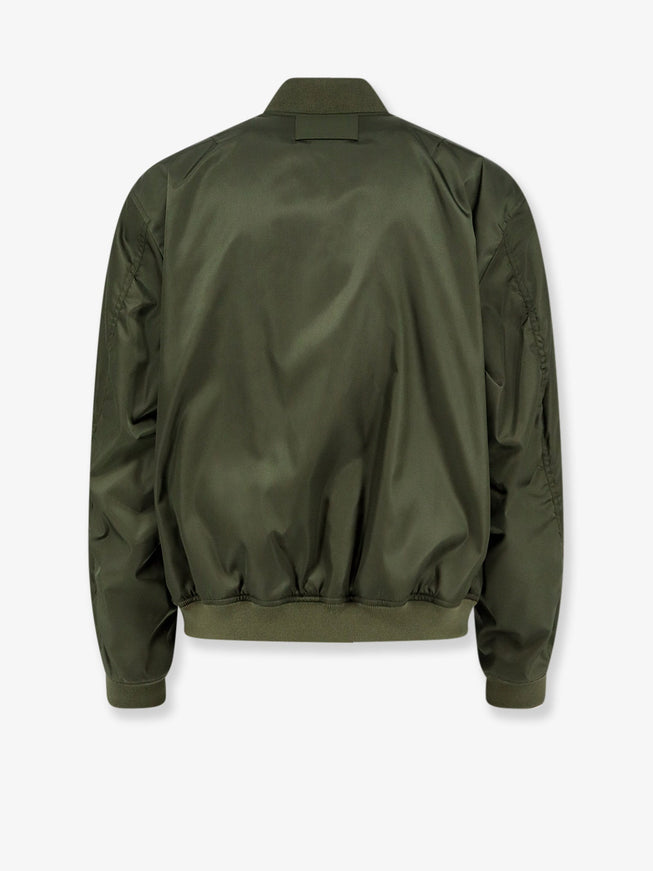 Balenciaga Nylon Bomber Jacket with Orange Lining