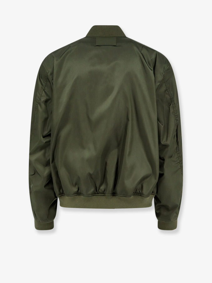 Balenciaga Nylon Bomber Jacket with Orange Lining