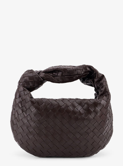 Bottega Veneta Jodie Small Leather Handbag With Intrecciato Motif Uni Fondant-Gold