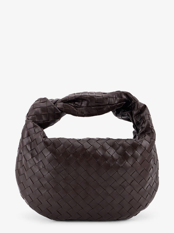 Bottega Veneta Jodie Small Leather Handbag With Intrecciato Motif Uni Fondant-Gold