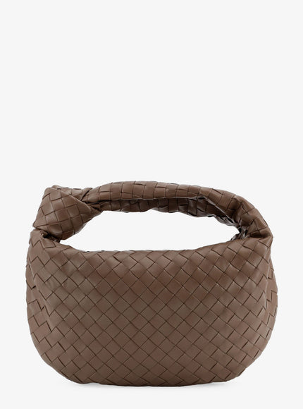 Bottega Veneta Jodie Small Leather Handbag With Intrecciato Motif Uni Pinecone-Gold