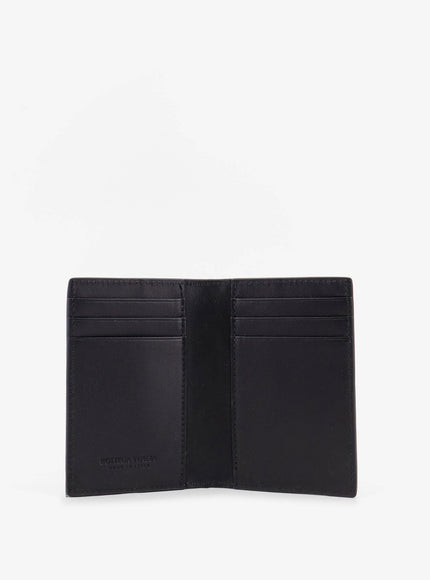Bottega Veneta Leather Card Holder With Intrecciato Pattern
