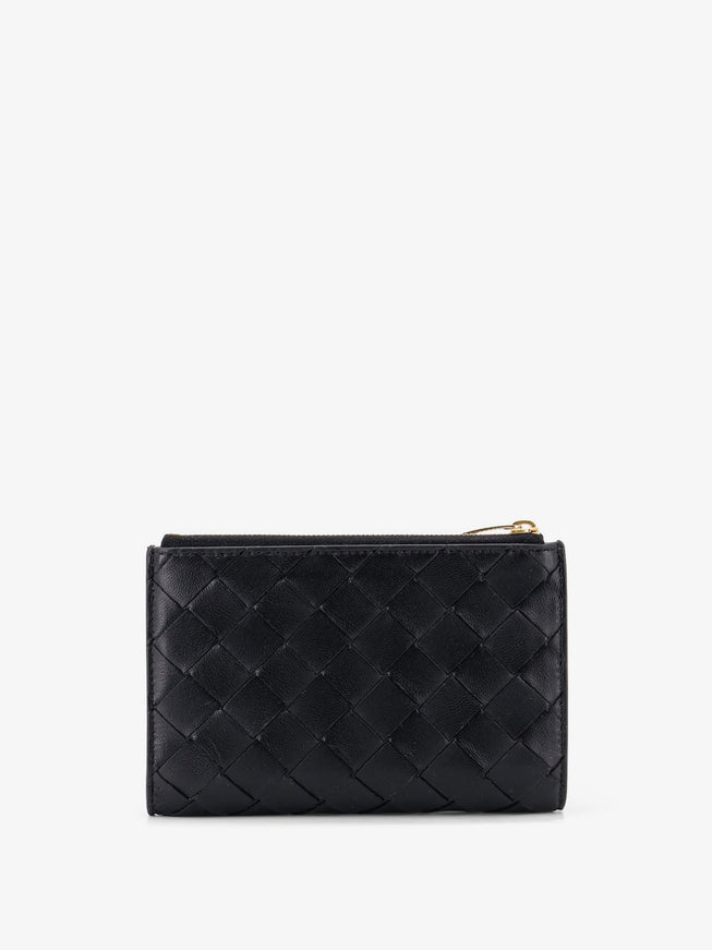 Bottega Veneta Leather Wallet With Intrecciato Pattern