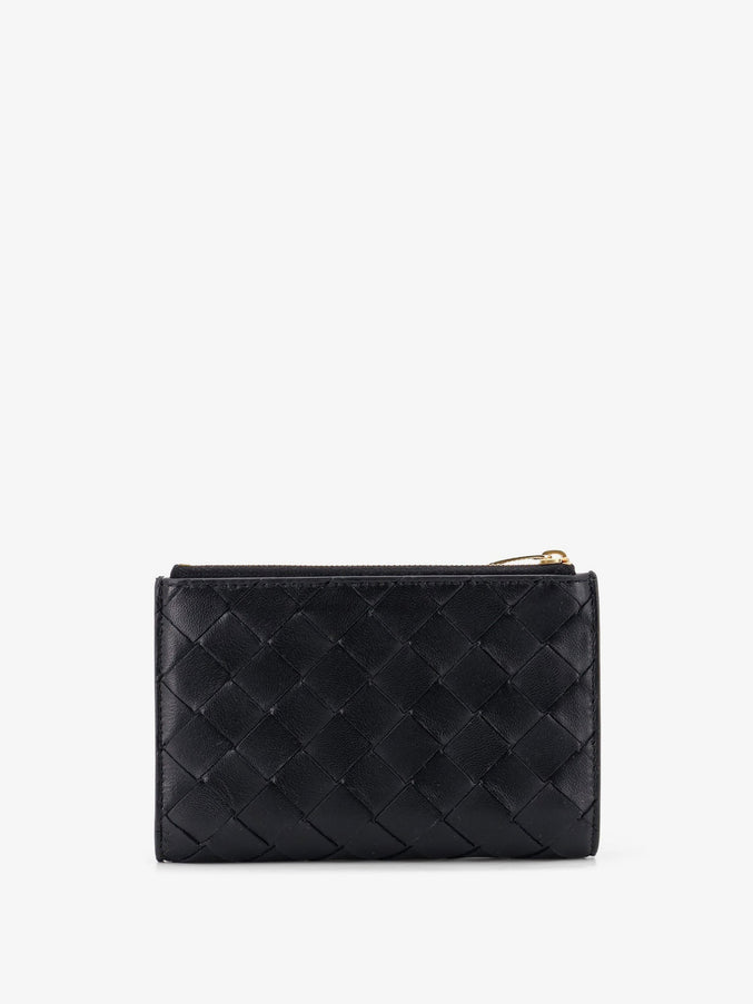 Bottega Veneta Leather Wallet With Intrecciato Pattern