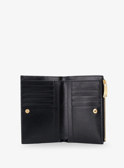 Bottega Veneta Leather Wallet With Intrecciato Pattern