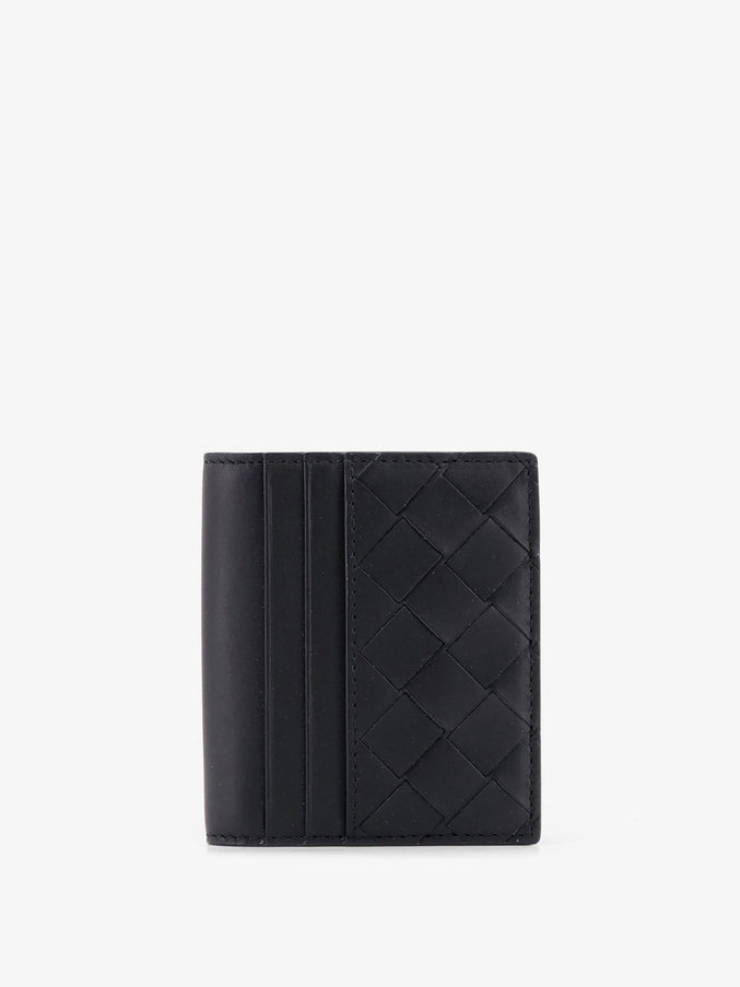 Bottega Veneta Leather Card Holder Uni Black