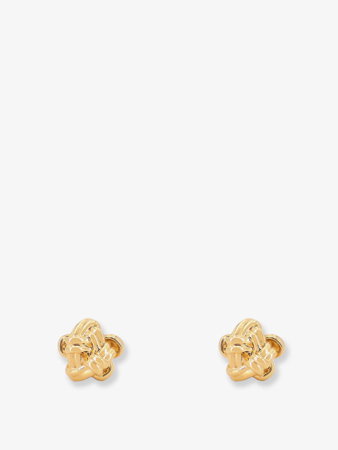 Bottega Veneta Brass Earrings Uni Yellow Gold