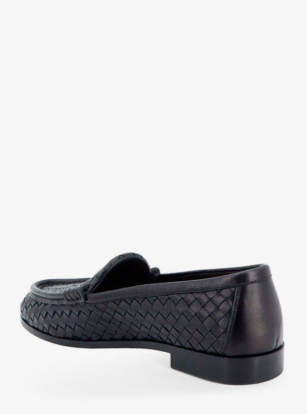 Bottega Veneta Silenzio Leather Loafers With Intrecciato Motif
