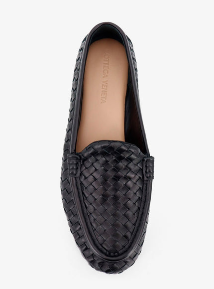 Bottega Veneta Silenzio Leather Loafers With Intrecciato Motif