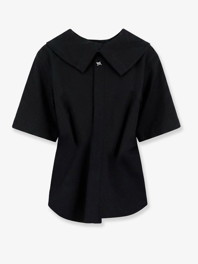 Bottega Veneta Compact Cotton Canvas Shirt With Square Knot Buttons