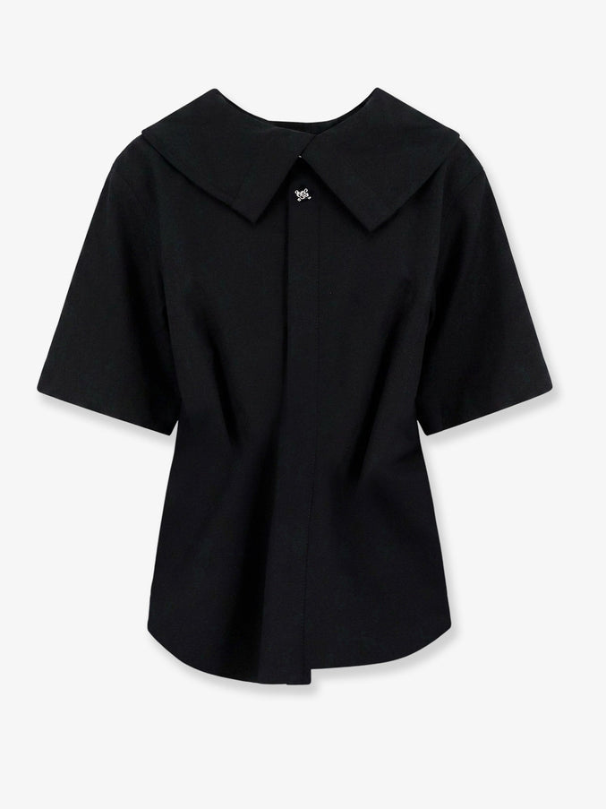 Bottega Veneta Compact Cotton Canvas Shirt With Square Knot Buttons