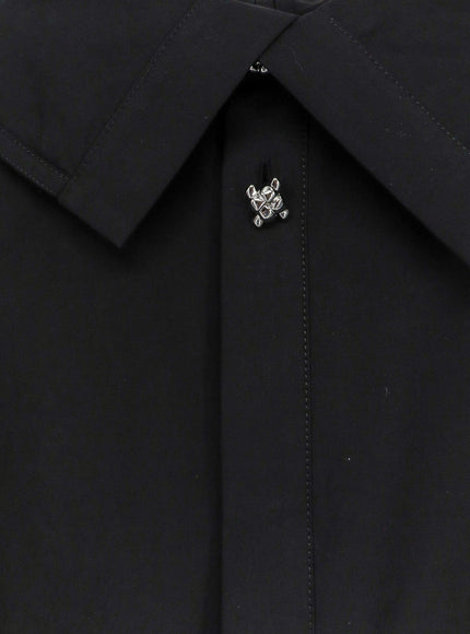 Bottega Veneta Compact Cotton Canvas Shirt With Square Knot Buttons