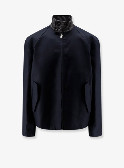 Bottega Veneta Harrington Cotton Gabardine Jacket Midnight Blue