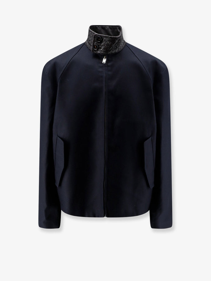 Bottega Veneta Harrington Cotton Gabardine Jacket Midnight Blue