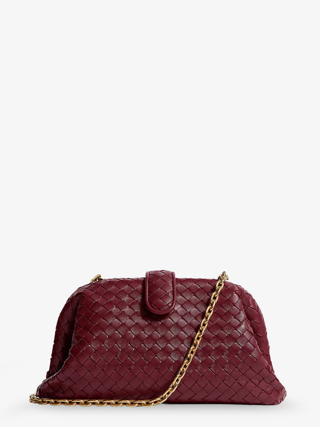 Bottega Veneta Lauren 1980 Intrecciato Leather Handbag Uni Lava Red-Brass V