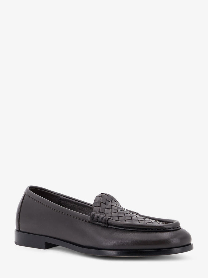 Bottega Veneta Silenzio Leather Loafers With Intrecciato Motif