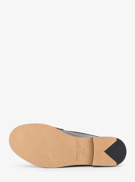 Bottega Veneta Silenzio Leather Loafers With Intrecciato Motif