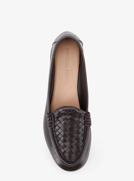 Bottega Veneta Silenzio Leather Loafers With Intrecciato Motif
