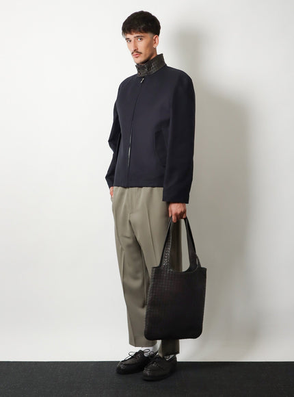 Bottega Veneta Veneto Leather Shoulder Bag With Intrecciato Motif