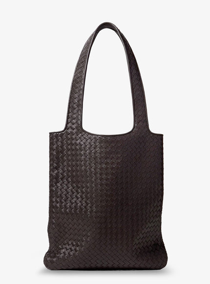 Bottega Veneta Veneto Leather Shoulder Bag With Intrecciato Motif