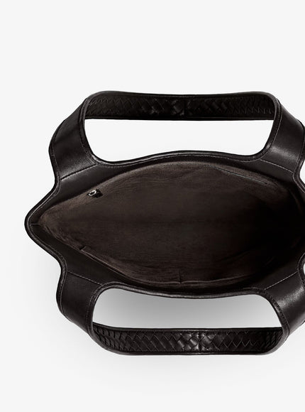 Bottega Veneta Veneto Leather Shoulder Bag With Intrecciato Motif