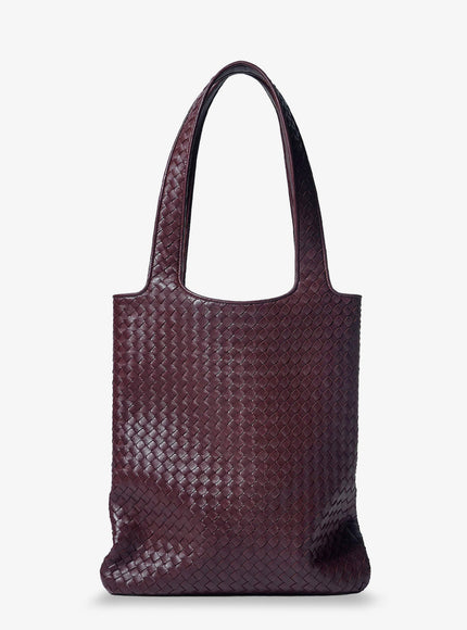Bottega Veneta Veneto Leather Shoulder Bag With Intrecciato Motif