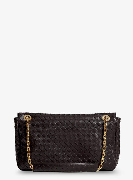 Bottega Veneta Madison Leather Shoulder Bag With Knot Detail