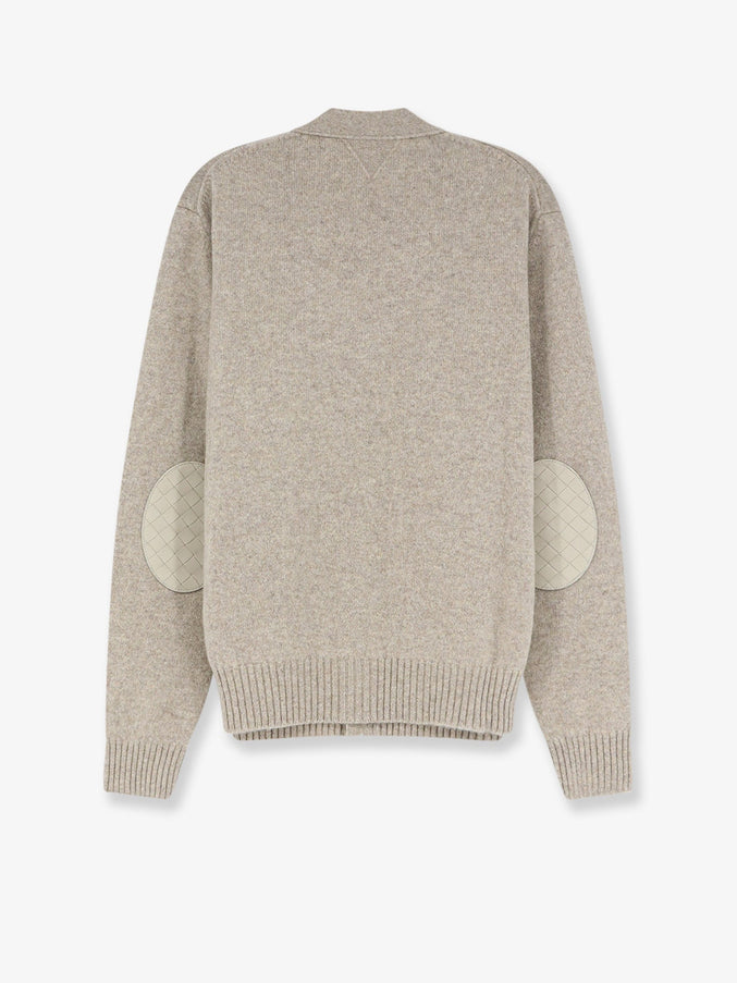 Bottega Veneta Cashmere Blend Cardigan with Intreccio Patch
