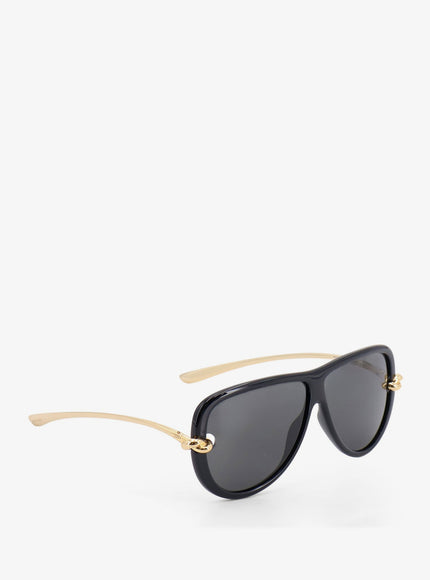 Bottega Veneta Knot Aviator Acetate Sunglasses