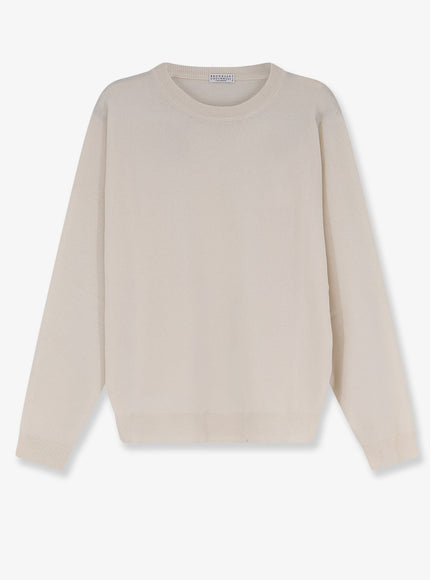 Brunello Cucinelli Cashmere Sweater Englishwhite
