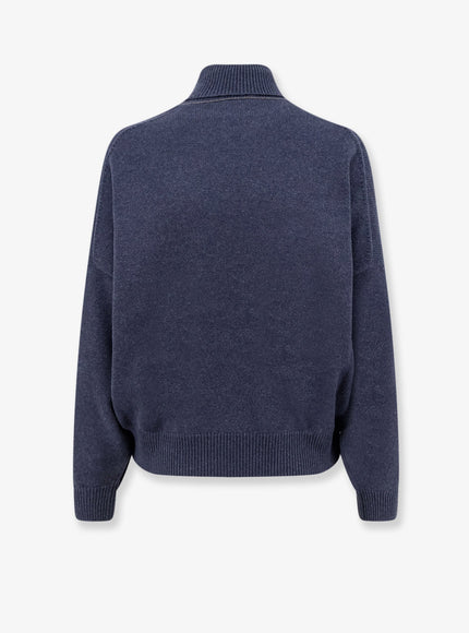 Brunello Cucinelli Cashmere Turtleneck With Monili Detail On The Back