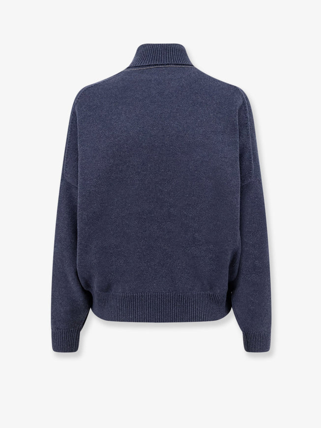 Brunello Cucinelli Cashmere Turtleneck With Monili Detail On The Back
