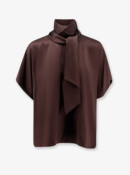 Brunello Cucinelli Silk Top Espresso