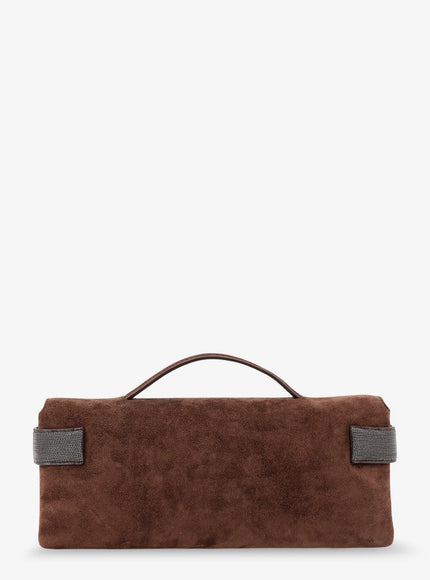 Brunello Cucinelli Essence Suede Handbag
