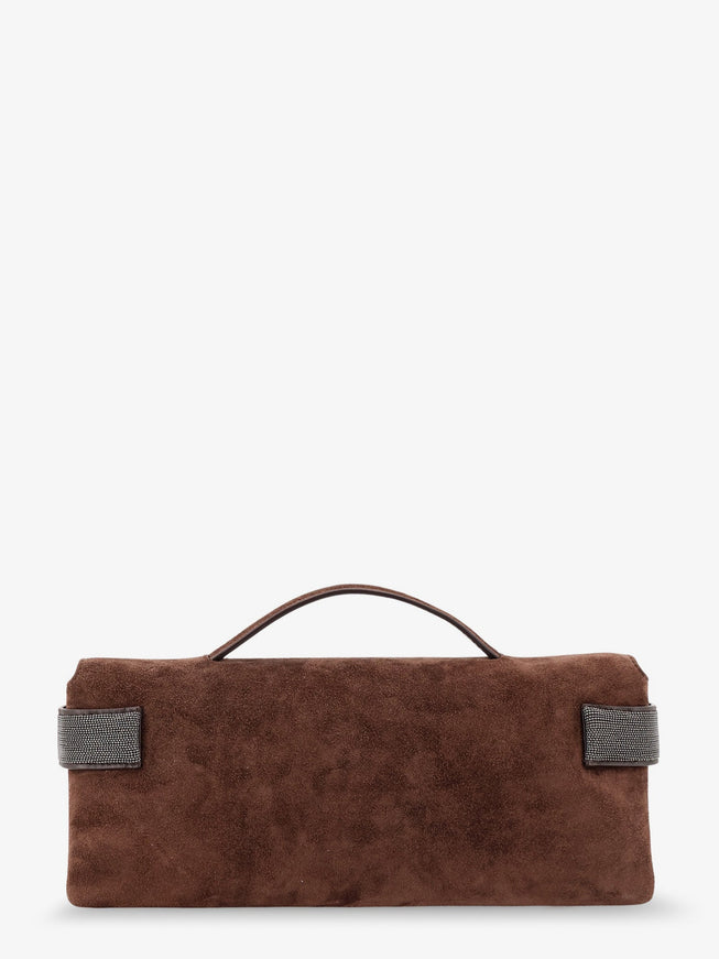 Brunello Cucinelli Essence Suede Handbag