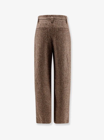 Brunello Cucinelli Mélange Wool Blend Trousers