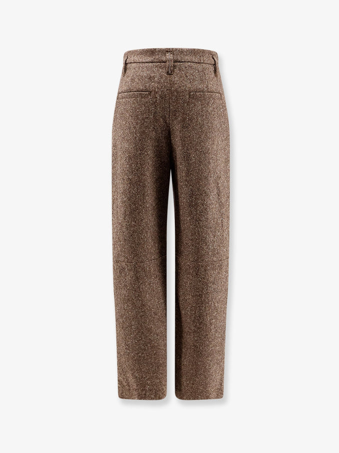 Brunello Cucinelli Mélange Wool Blend Trousers