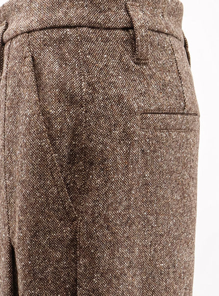 Brunello Cucinelli Mélange Wool Blend Trousers