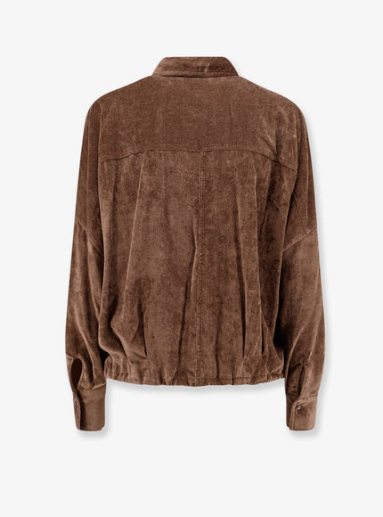 Brunello Cucinelli Velvet Cashmere Blend Shirt