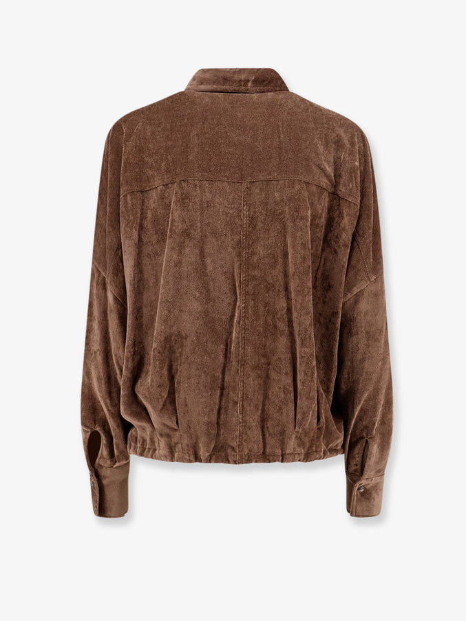 Brunello Cucinelli Velvet Cashmere Blend Shirt