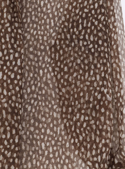 Brunello Cucinelli Sheer Silk Shirt in Chocolate